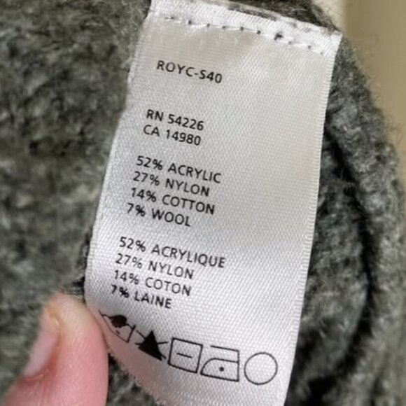 Royal Robbins M Wool-Blend Zip Cardigan Jacket Grandpa Sweater Vintage - Picture 8 of 8